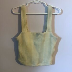 Yellow American eagle tank top